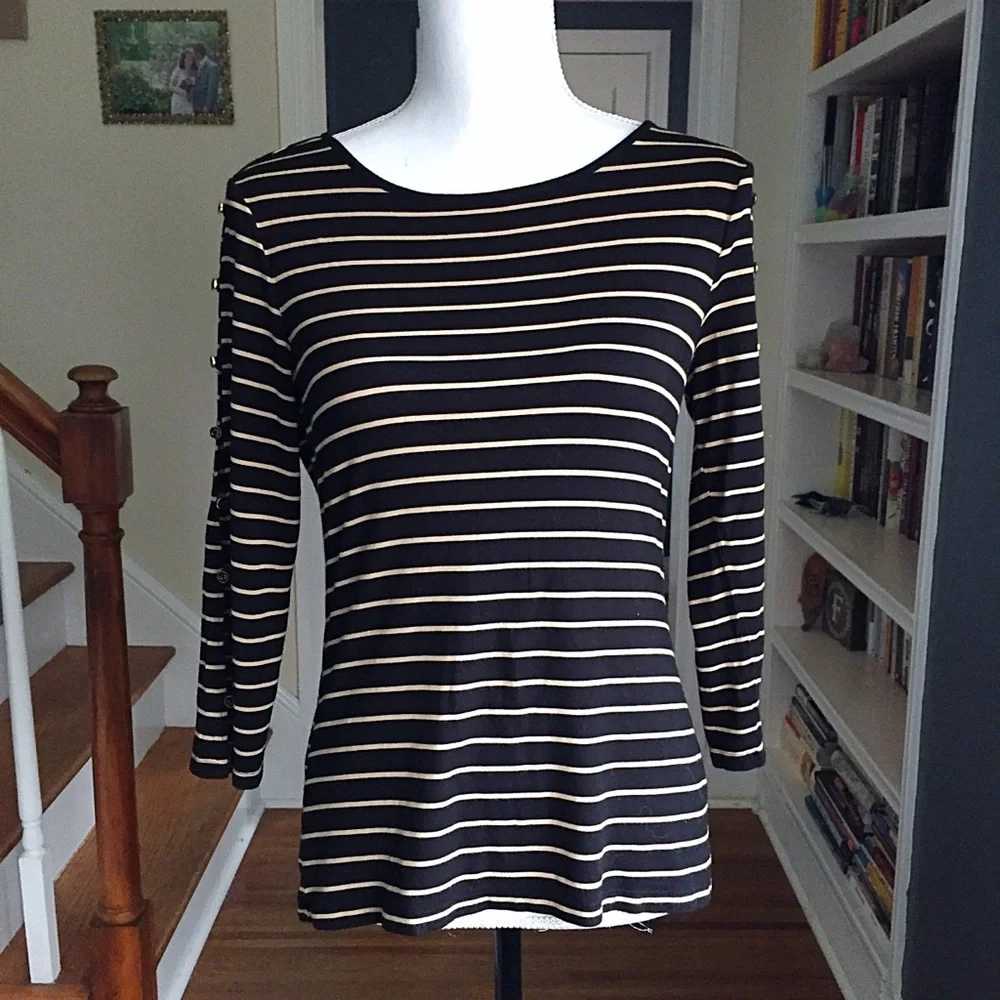 Basic Striped Top - Picture 1 of 8
